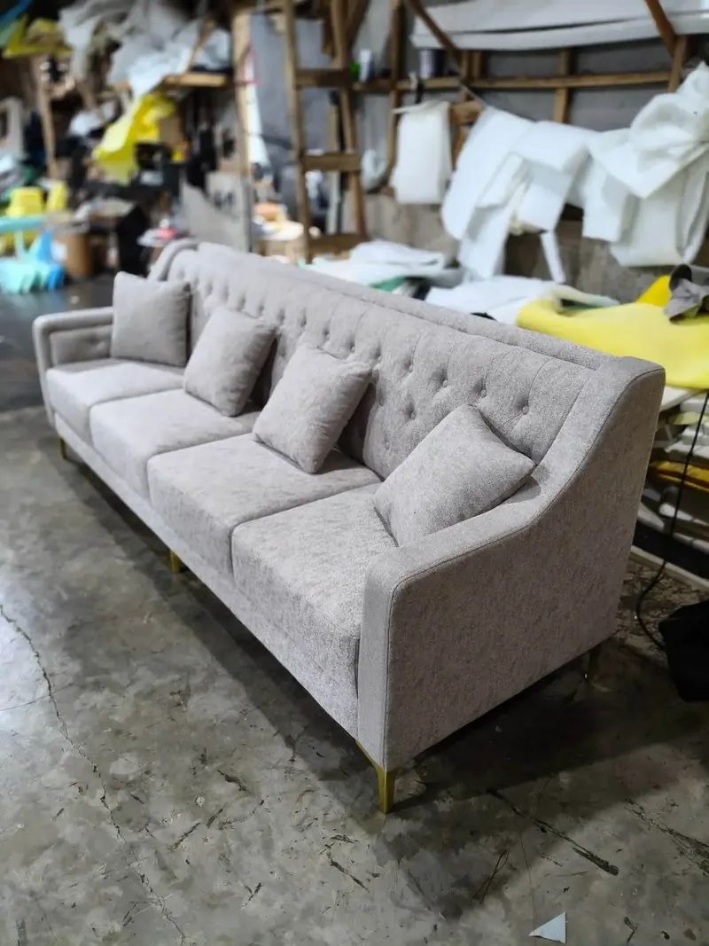 Modern Tufted Fabric Sofa (1 of 2)